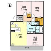 ソレイユY・Ⅱの間取り画像