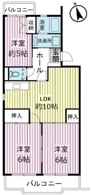 池之端ハイツの間取り画像