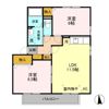 ブライト桐原 Aの間取り画像
