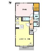 オーブ下荒田の間取り画像