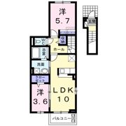 ディアコート口酒井 参番館の間取り画像