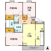 エクセレントガーデン ARUGA A/Bの間取り画像