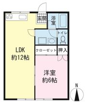 シティハイム白砂 Bの間取り画像