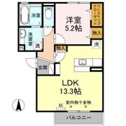 エスポワール・東和田 Aの間取り画像