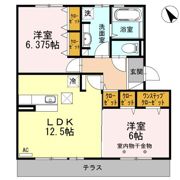 バン・ド・ソレイユ Bの間取り画像