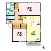 カルム コンジェ D/Eの間取り画像