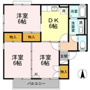 コスモタウン三輪 Cの間取り画像