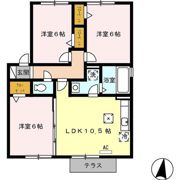 セジュールSakura B棟の間取り画像