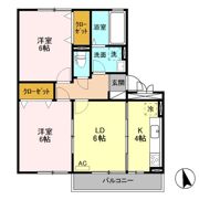 ペイサージュ A/Cの間取り画像