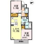 サニーウェル東ふもとの間取り画像