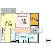 サンライフ A棟の間取り画像