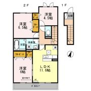 グランドゥールの間取り画像