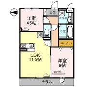 グランドソレーユ久宝寺の間取り画像