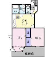 クレストールたんぽぽBの間取り画像