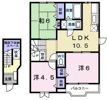 ハイツ原Cの間取り画像