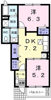 サンモールの間取り画像