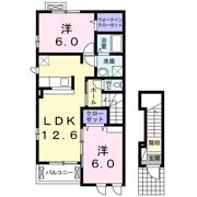 ソレイユ・西口Bの間取り画像