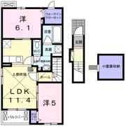 アンソレイエⅥの間取り画像