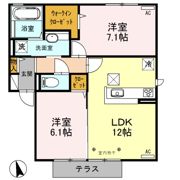 カトルセゾンの間取り画像