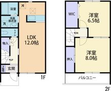 アンソレイエ Bの間取り画像