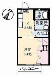 グリーンルーフ沖野上の間取り画像