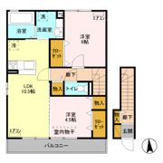 ヒルサイド テラス Cの間取り画像