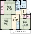 UR 泉南一丘団地 30棟の間取り画像