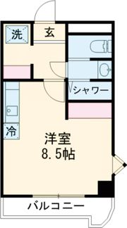 サンライズ羽根井の間取り画像