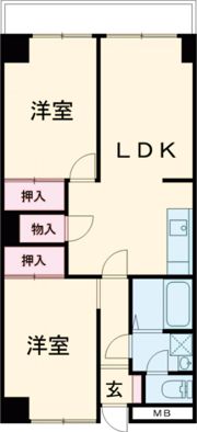ユトリロ下地3の間取り画像