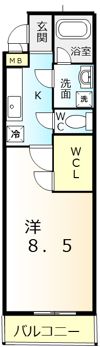 フジパレス堺鳳東Ⅲ番館の間取り画像