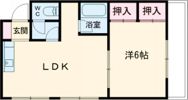 プレステージフジ久米田壱番館の間取り画像