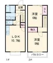 ポピュレールの間取り画像