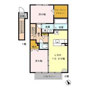 ローズコートK Bの間取り画像