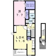 アクラス岸和田の間取り画像