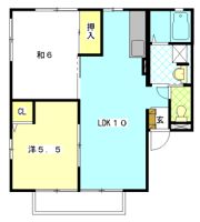 ベル豊田Bの間取り画像