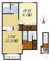 エムズコート春岡の間取り画像