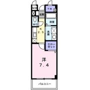 シャン・ド・フルール岸和田の間取り画像