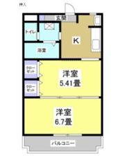 シャトー水堀の間取り画像