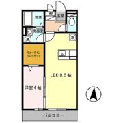 COZY岸里Ⅱの間取り画像