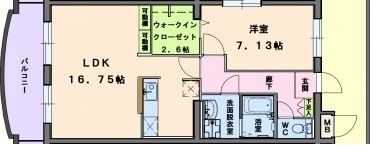 ベルフラワー四番館の間取り画像