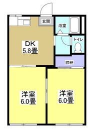 メゾン谷上 Aの間取り画像
