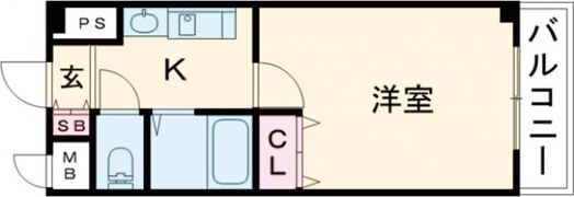 エスポワール三宮パートⅡの間取り画像