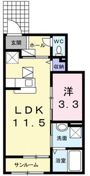 ルシェリアⅡの間取り画像