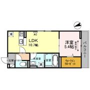 ベルプラージュ魚住の間取り画像