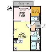ベルプラージュ魚住の間取り画像