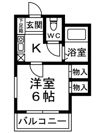 シャルマンフジ東岸和田弐番館の間取り画像