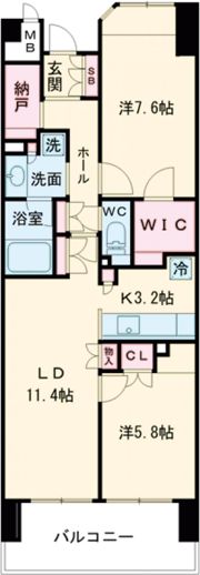 ル・シェモア東静岡の間取り画像
