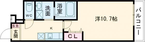 フジパレス浜寺公園Ⅰ番館の間取り画像