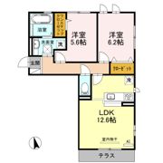ルシエル メイキラ B棟の間取り画像