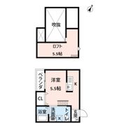 M＠萩原天神の間取り画像